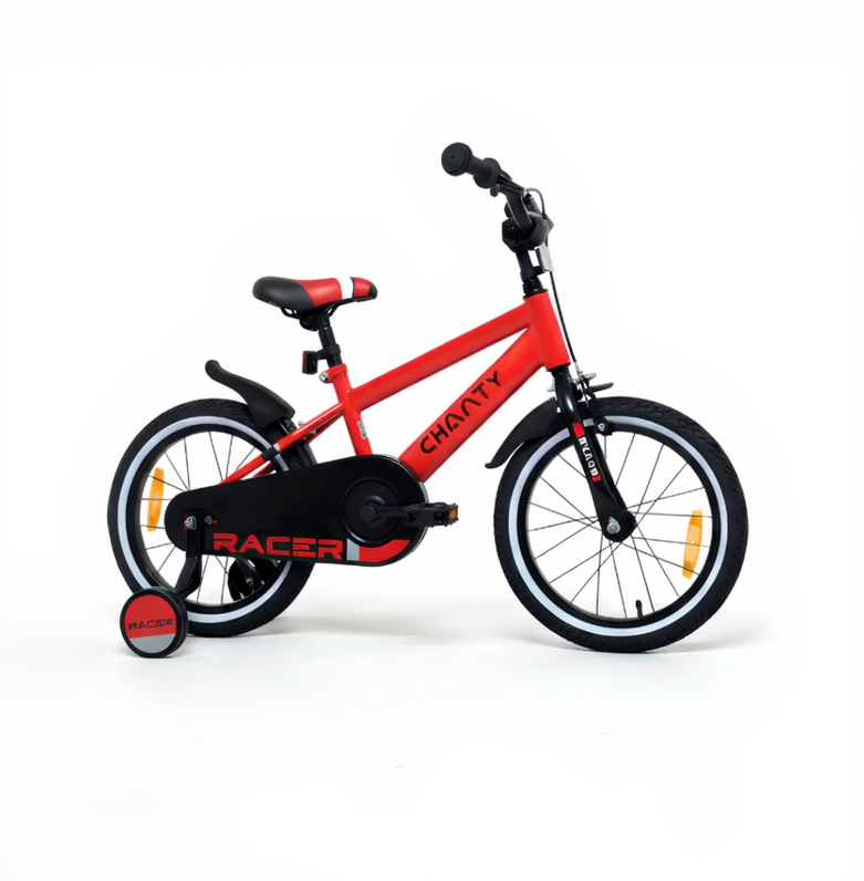 CHANTY Racer 16" Rotes Jungenfahrrad | 4-6 Jahre |