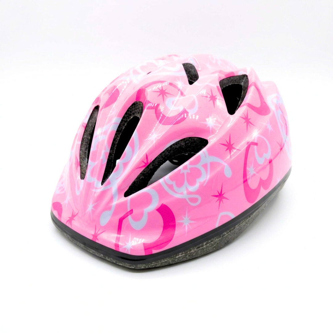 Chanty Kinderhelm – Rosa mit Herzen