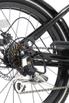 Detailansicht einer Shimano Kettenschaltung.