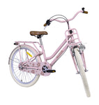 Rosa Fahrrad von vorne rechts