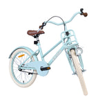 Hellblaues Fahrrad mit weißen Reifen