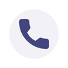 Telefonsymbol in rundem Icon