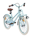 Hellblaues Fahrrad von vorne links