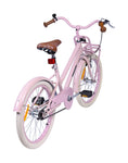 Rosa Fahrrad von hinten links