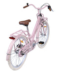 Rosa Fahrrad von hinten rechts