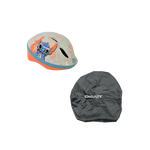 Kinderhelm und Regenschutzhülle