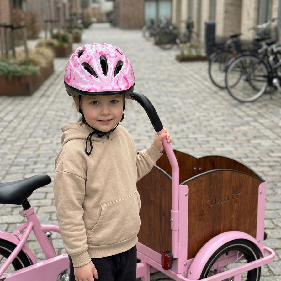 Chanty Kinderhelm – Rosa mit Herzen