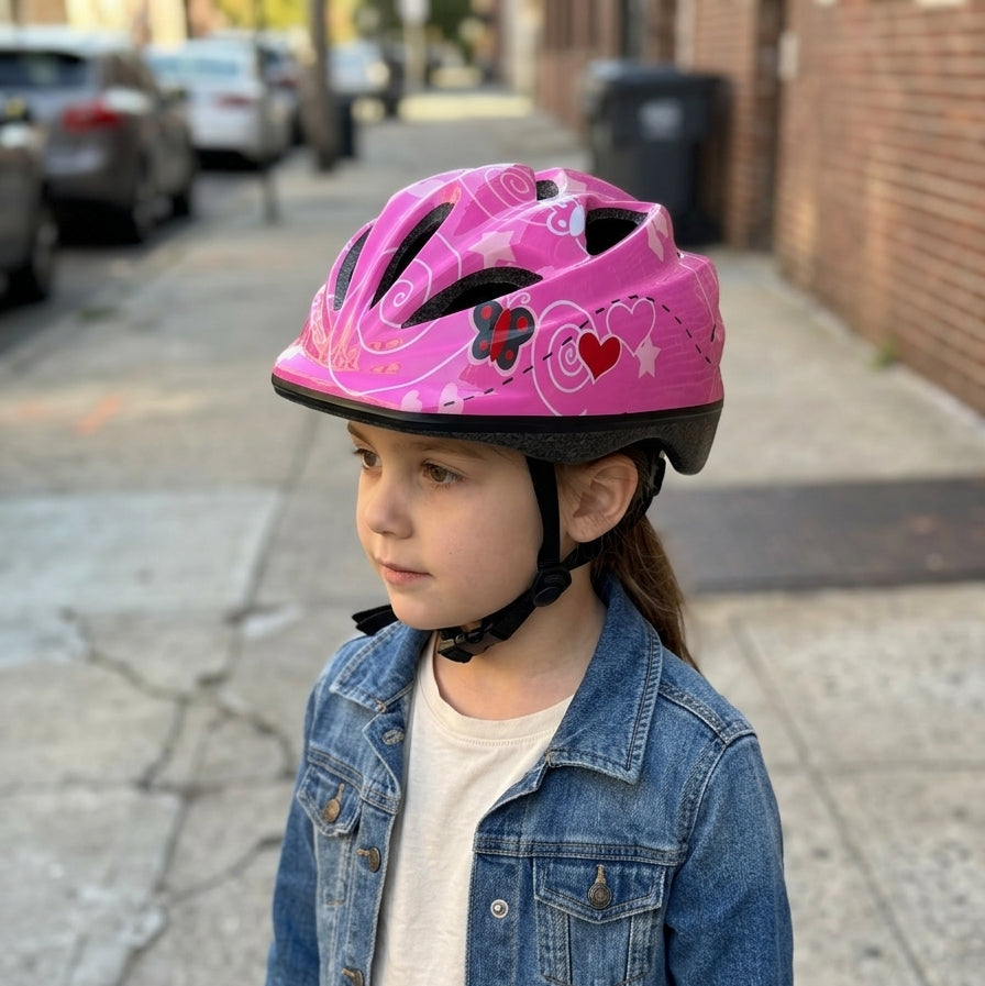 Chanty Kinderhelm – Pink mit Schmetterling