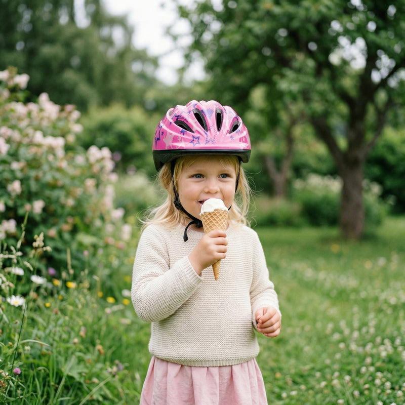 Chanty Kinderhelm – Pink mit Sternen