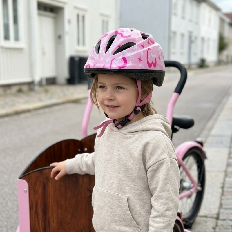 Chanty Kinderhelm – Rosa mit Herzen