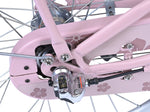 Nabenschaltung am rosa Fahrrad