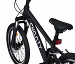 Schwarzes Fahrrad mit schwarzem Pedal
