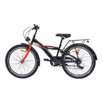 Chanty 24" Kinderfahrrad – Junge – Schwarz/Rot – 7 Gänge & V-Bremsen