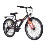 Chanty 24" Kinderfahrrad – Junge – Schwarz/Rot – 7 Gänge & V-Bremsen