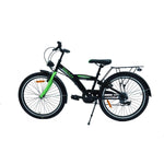 CHANTY Roader 24" Schwarz & Grün Jungenfahrrad | 7 Gänge |