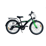 CHANTY Roader 24" Schwarz & Grün Jungenfahrrad | 7 Gänge |