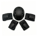 CHANTY Kinderhelm + Schutzset – Schwarz