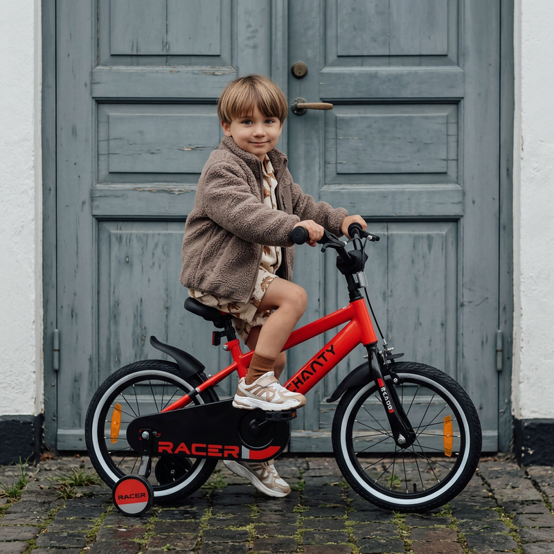 CHANTY Racer 16" Rotes Jungenfahrrad | 4-6 Jahre |