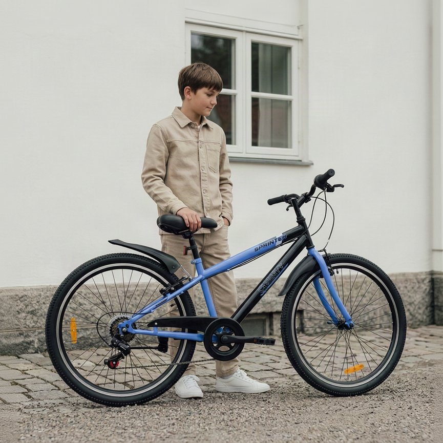 CHANTY Sprinter 20" Blaues Jungenfahrrad | 7 Gänge |