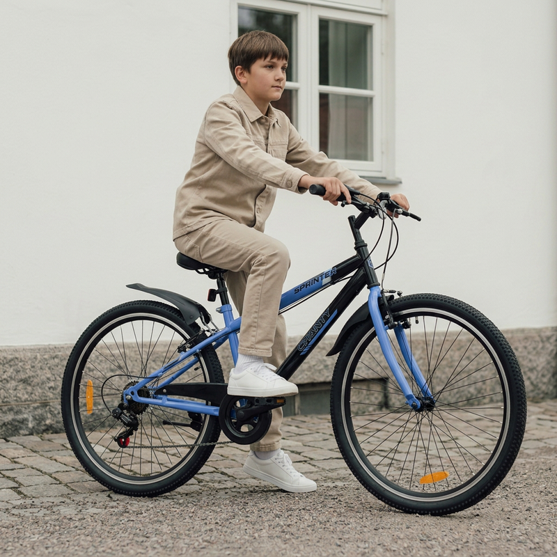 CHANTY Sprinter 20" Blaues Jungenfahrrad | 7 Gänge |