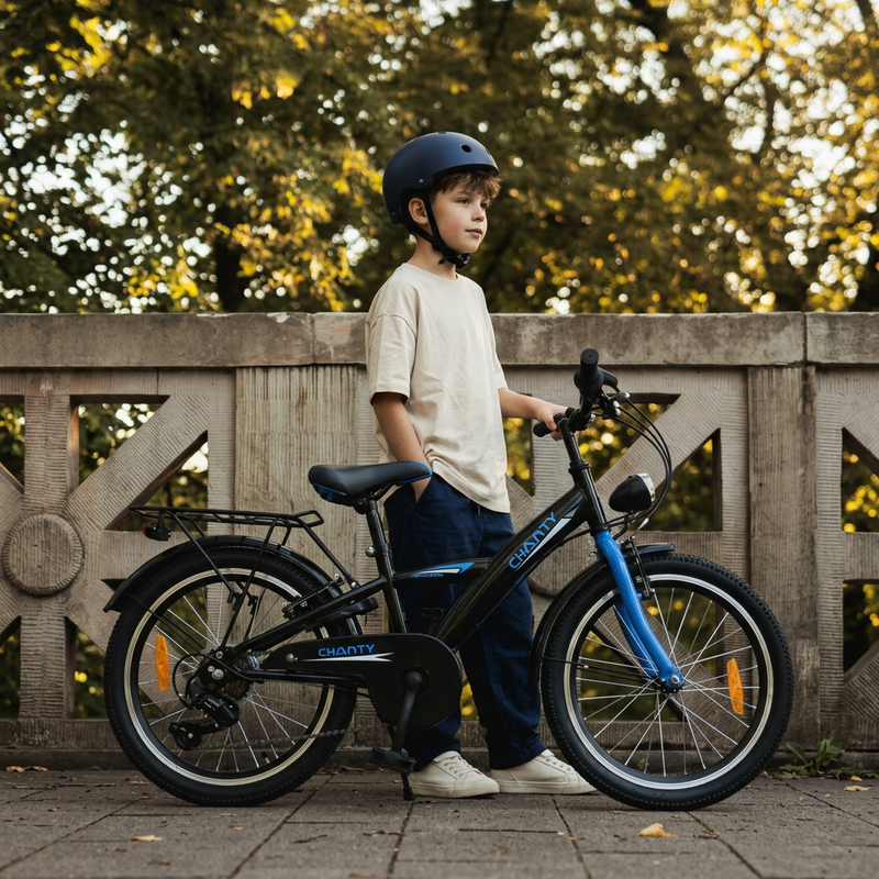 CHANTY Roader 20" Schwarzes Jungenfahrrad | 7 Gänge |