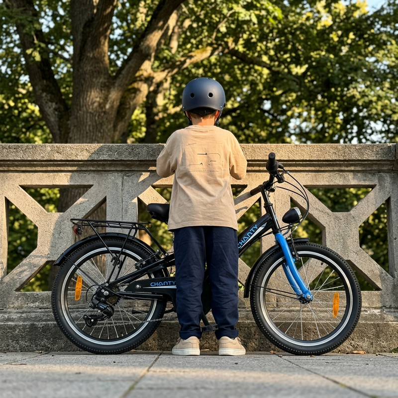 CHANTY Roader 20" Schwarzes Jungenfahrrad | 7 Gänge |